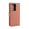 For Galaxy S20 Ultra Litchi Texture Horizontal Flip Protective Case with Holder & Card Slots & Wallet(Brown)