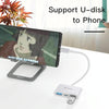 Yesido GS17 USB-C / Type-C to Dual USB + USB-C / Type-C OTG Adapter(White)