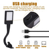 LED Reading Light Clip Book USB Charging Mini Bedside Learning Lamp(Black)