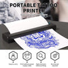 A41 203DPI Portable Tattoo Printer Office Study Bluetooth HD Thermal Printer(Black)
