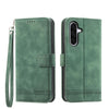 For Samsung Galaxy A36 Dierfeng Dream Line TPU Hybrid PU Leather Phone Case(Green)