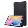 For Samsung Galaxy Tab S8 / Tab S7 Silk Texture Flip Leather Tablet Case(Black)