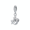 S925 Sterling Silver Cute Little Sloth Pendant DIY Bracelet Necklace Accessories