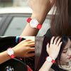 CAGARNY 6812 Concise Style Ultra Thin Quartz Wrist Watch with Leather Band for Women(Red Band)