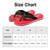 Market Maker MM0152RM Men Soft Sole Flip-Flops, Size: 41-42(Red)