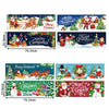 120pcs /Roll Christmas Self-adhesive Label Stickers Cartoon Printed Rectangular Sealing Sticker(K-147-R1)