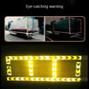 PVC Crystal Color Arrow Reflective Film Truck Honeycomb Guidelines Warning Tape Stickers 5cm x 25m(White Green)