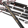 37cm Portable Telescopic Sea Fishing Rod Mini Fishing Pole, Extended Length : 2.3m, Black Clip Reel Seat