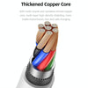 USAMS US-SJ605 U84 2.4A USB to 8 Pin Charging Data Cable, Cable Length:2m(White)