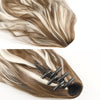 P96 Clip-On Wig Long Ponytail Water Ripple Long Curly Wig(18B)