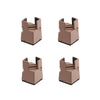 4pcs/set Adjustable Furniture Heightening Feet Pad, Size: 50mm High(Brown Clip Chair Foot For 22-42mm)