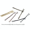3 Sets Women Drip Invisible Hair Grips Curly Wavy Bobby Pins Daily Use Wedding Party Hair Maker(Gold-color)