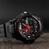 SKMEI 1357 Mens Multifunctional Sports Digital Watch Student Waterproof Watch(Red)