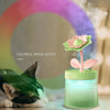 Flower Spray Hhydrating Colorful Atmosphere Light USB Aromatherapy Humidifier, Color: Sunflower Green