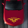 D-299 Skull Pattern Car Modified Hood Decorative Sticker(Yellow)