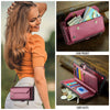For Samsung Galaxy S25+ 5G CaseMe C36 Card Slots Zipper Wallet RFID Anti-theft Leather Phone Case(Red)