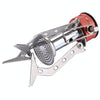 WH-S001 Outdoor Portable Ultra Mini Stainless Steel Gas Stove Camping Gas Stove(Silver)