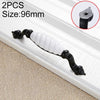 2 PCS 5003_128 Black and White Ceramic Closet Cabinet Handle Pitch: 128mm