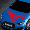 D-733 Eagle Pattern Car Modified Hood Decorative Sticker(Red)