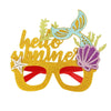 3 PCS Happy Birthday Theme Party Glasses Photo Decoration Prop, Shape: Mermaid