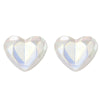 E2209-6 Symphony Sliced Heart Stud Earrings Jewelry