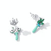 S925 Sterling Silver Coconut Tree Ear Stud Women Earrings