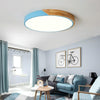 Wood Macaron LED Round Ceiling Lamp, White Light, Size:23cm(White)