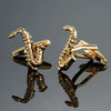 Brass Music Series Instrument Note Cufflinks, Color: Gold Sax