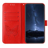 For Samsung Galaxy A26 5G Global Embossed Butterfly Leather Phone Case(Red)