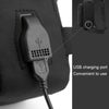 WEPOWER Men Chest Bag Outdoor Shoulder Messengers Bag With USB Charging Port Sports Small Bag(Royal Blue)
