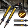 MK-229 4pcs Motorcycle 12LED Flowing Water Turning Light(Yellow)