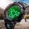 Skmei 1562 Multi Function Outdoor Sports Waterproof Student Electronic Watch Ten Year Battery Mens Watch(Black)
