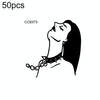 50 PCS Bad Girl Waterproof Dark Tattoo Stickers(CC6373)