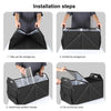 FunAdd Foldable Storage Fresh Box Vehicle Trunk Organizer Bag Transportation Fresh-keeping Box (Black)