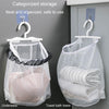 Wall Hanging Storage Bag Drying Underwear Mesh Pocket Cosmetic Storage Hanging Bag, Model: With Lace