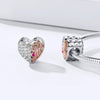 S925 Sterling Silver Pendant Mothers heart Beads DIY Bracelet Necklace Accessories