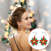 Christmas Element Cartoon Decoration Earrings Shiny Earrings, Spec: Sock
