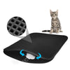 Waterproof Cat Litter Mat - Double Layer EVA, Non-Slip (Black)