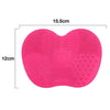Silicone Brush Cleaner Mat Washing Tools for Cosmetic Make up Eyebrow Brushes Cleaning Pad Scrubber Board Makeup Clean Tool(Rose red)