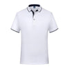 Thin Lapel Short-Sleeved POLO Shirts Group Workwear Advertising Shirts, Size: S(White)