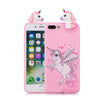 For iPhone 7 Plus / 8 Plus Shockproof Cartoon TPU Protective Case(Unicorn)