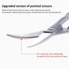 5 PCS Stainless Steel Elbow Eyebrow Trimming Scissors