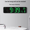 6625D LED Digital Alarm Clock Luminous Desktop Timer Temperature Display Alarm Clock( Black Shell White Light)