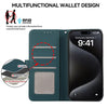 For Samsung Galaxy A34 5G ABEEL Delicate Texture Splicing RFID Leather Phone Case(Green)