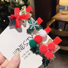 5pcs /Set Christmas Hairpin Set Snowman Bow Duckbill Clip Children Cute Hair Accessories, Style: NO.6 Butterfly