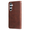 For Samsung Galaxy A36 5G / A56 5G Fashion Calf Texture Zipper Leather Phone Case(Brown)