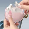 For Apple Beats Studio Buds / Buds+ Clear Electroplated Acrylic Headset Protective Case(Pink)