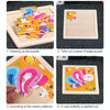 3 PCS Kids Wooden Cartoon Puzzle Jigsaw Toy Early Educational Toys(Cock)