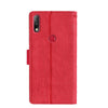 For Asus Zenfone Max Plus (M2) ZB634KL Skin Feel Crocodile Texture Magnetic Clasp PU Leather Phone Case(Red)