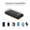 WLX-815P 180W 15 Ports USB Fast Charging Dock Smart Charger with Holder, US Plug